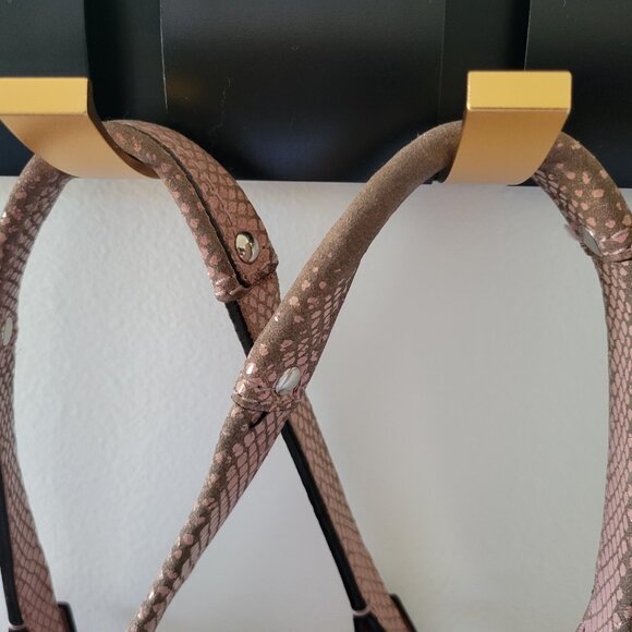 COACH Penelope Sateen Shopper Purse - Pink and Cream - Picture 5 of 8